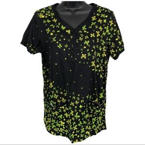Vivi Beautiful Butterfly 2 Pocket Nurse Scrub